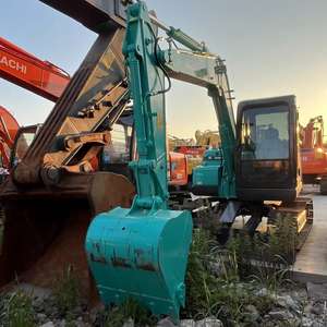 Excavatrice d'occasion Kobelco Sk75 7 tonnes 8 tonnes, excavatrice Kobelco75 d'occasion pour travaux de construction - Product Image 5