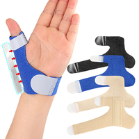 Attelle de pouce professionnelle respirante et souple pour enfants, avec bande en aluminium, soutien interne du pouce et fixation auto-agrippante pour les doigts
