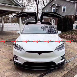 ชุดแต่งคาร์บอนไฟเบอร์คุณภาพสูงสำหรับกันชนหน้า-หลัง ปีกหลัง และครอบกันชนหลัง สำหรับรถยนต์เทสล่า โมเดล <span class=keywords><strong>X</strong></span> รุ่นดัดแปลงจากโรงงาน Revozport สีดำใหม่ - Product Image 6