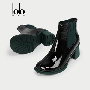 <span class=keywords><strong>Bottines</strong></span> <span class=keywords><strong>Chelsea</strong></span> formelles d'hiver pour femmes, style britannique, à enfiler, à talon épais, en cuir véritable respirant, avec semelle compensée en PU pour augmenter <span class=keywords><strong>la</strong></span> hauteur - Product Image 2