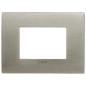 Cache-prise mural Vimar Ark Fit 3M en acier inoxydable 14x10.4x2mm - Product Image 1