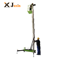 Échelle électrique CE ISO 10 mètres Échelles verticales de levage pour un homme en aluminium télescopique hydraulique