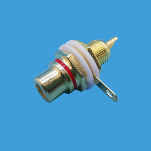 Prise RCA <span class=keywords><strong>femelle</strong></span> plaquée or prise audio prise amplificateur montage sur panneau châssis connecteur Phono avec écrou tasse à <span class=keywords><strong>souder</strong></span> - Product Image 2