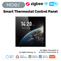 MOES Tuya WiFi Thermostat intelligent Panneau de commande central Chaudière à eau et gaz Contrôleur de température de chauffage ZigBee Gateway Écran tactile