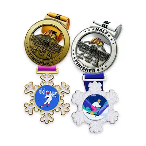 RENHUI Boys' Conquer Conqueror Challenge Metal Crafts Sports Custom Medals And Trophies Medals