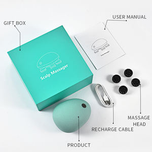 Gato mascota 2022 pulpo garra portátil recargable vibrador champú cepillo cabeza masajeador eléctrico del cuero cabelludo para el crecimiento del cabello - Product Image 6