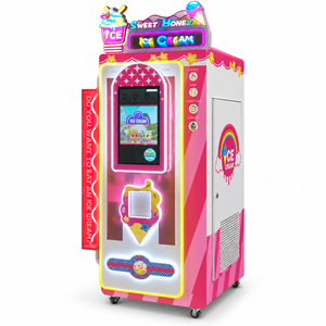 Distributeur automatique de glaces NINIX Neon Bear Anime 74x85x216cm avec écran tactile pour centre commercial et parc d'attractions - Product Image 3