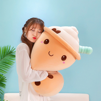 Populaire Schattige Boba Bubble Tea & Fruit Stof Knuffels Knuffels Knuffels Kids Cadeau Knuffels