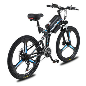 Vélo électrique pliable AKEZ 26 pouces |   Moteur sans balais 36V 350W, batterie au lithium 10Ah |   Cadre en acier carbone léger |   Pneu double large - Product Image 2