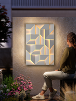Lampe murale créative en acier inoxydable pour extérieur, style Milan, IP65, LED solaire, étanche, carrée, pour villa, jardin
