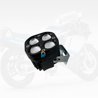 Usine directe motos antibrouillard vente 3 "camion LED deux couleurs 12v-24v lumière de travail Led 45w avec stroboscope