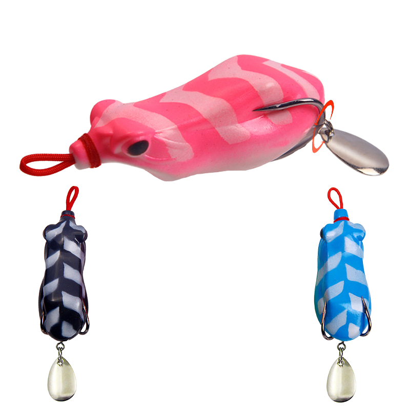 black frog fishing lure making it a must Xinghua Soft Weedless Frog 7/16oz: