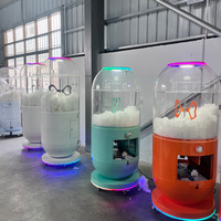 Machine à rembourrer les peluches portable et sécurisée, alimentée par compresseur d'air, semi-automatique, compatible avec différentes tensions.