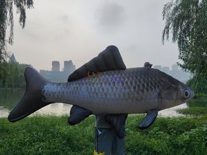 Poisson de <span class=keywords><strong>carpe</strong></span> gonflable réaliste suspendu modèle de poisson gonflable géant ballon de poisson gonflable pour la décoration de promotion - Product Image 4