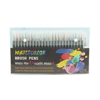 Stylos à pinceau aquarelle les plus vendus crayons marqueurs à pointe feutre colorés pour adultes ensemble de matières plastiques à colorier dans un emballage en boîte PP