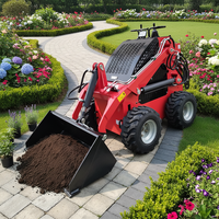 Spedizione Gratuita ZM Mini Skid Steer Loader Capacità Nominale 200kg Tipo Cingolato Motore EPA Diesel Compatto per Uso Agricolo Certificato CE