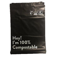 Pochette autoportante biodégradable en PLA écologique avec gaufrage pour l'expédition et l'emballage e-commerce avec logo personnalisé