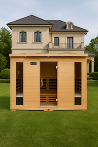 صالون تجميل مخصص لستة أشخاص على الطراز الكوري الجديد مع خشب تنوب حديدي ، بناء خشبي صلب للتدفئة الكهربائية - Product Image 4