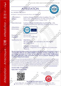 <span class=keywords><strong>Ancre</strong></span> à coin en acier au carbone de haute résistance certifiée ETA pour le développement <span class=keywords><strong>immobilier</strong></span> - Product Image 3