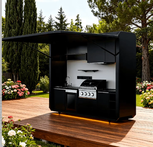 Modular Outdoor Kitchen Cabinet Portable Factory Direct Sales Modular Kitchen for Guesthouse <strong>Bbq</strong> Island Outdoor Kitchen Grill - Product Image 2