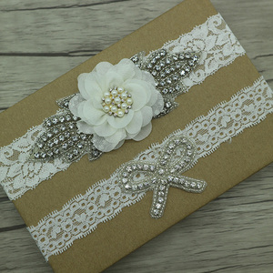 <span class=keywords><strong>Jarretière</strong></span> de <span class=keywords><strong>mariage</strong></span> en dentelle de chiffon faite à la main, <span class=keywords><strong>jarretière</strong></span> de mariée avec applique en strass - Product Image 4