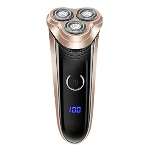 Waterproof Triple Blade Rotary Shaving Machine Rechargeable Beard Trimmer Electric Shaver For Men