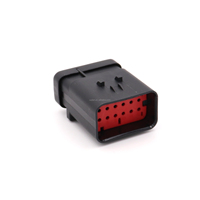 12way femelle mâle rouge wedgelock prise étanche Carter pelle prise C9 injecteur de carburant connecteur de faisceau 776438-1 776437-1