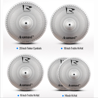 China Percussion Instruments Wholesale Silent Cymbals Set Hi Hat Professional Low Volume Cymbals