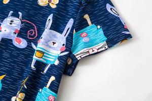 <span class=keywords><strong>Pijamas</strong></span> de verano para <span class=keywords><strong>mujer</strong></span>, ropa de algodón para el hogar de dibujos animados, <span class=keywords><strong>pijamas</strong></span> de cuello redondo de manga corta grandes y bonitos, de punto, para el verano, 2017 - Product Image 5