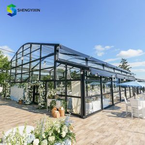 Carpa de Boda de Lujo <span class=keywords><strong>Guyun</strong></span>, Diseño de Estructura de Aluminio Negro, Carpa para Eventos tipo Atrio para 200 a 500 Personas - Product Image 3