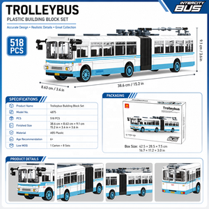Set de Bloques de Construcción de Autobús para Distribuidores de Juguetes, Juguetes de Vehículos de Transporte Urbano y Compradores de Marca Privada a Nivel Mundial - Product Image 2