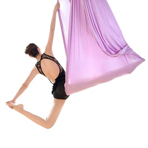 SANFAN Columpio Aéreo Profesional de Tela de Seda, Plegable, de 5 m, Ultra Resistente, Elástico, Columpio de Yoga, <span class=keywords><strong>Hamaca</strong></span>, Soporte para Columpio - Product Image 4