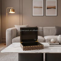 Boîtes en bois MDF de luxe faites à la main en gros avec finition laquée piano, nouveau design personnalisé, boîte d'emballage artisanale pour cadeaux du Ramadan