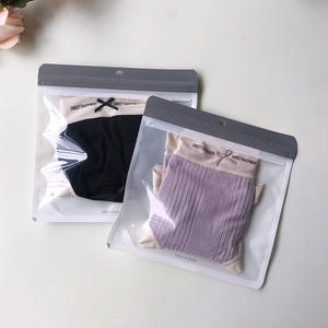 T-shirt Eva personnalisé sacs en plastique à fermeture éclair poly givré pour vêtements chaussures sous-vêtements chaussettes fourrure emballage d'expédition - Product Image 1