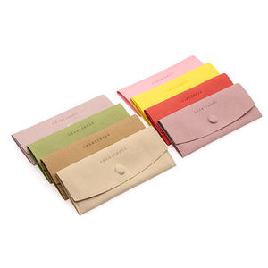 נרתיק משקפי שמש מעור בהתאמה אישית, נרתיק רך עם סגירת שרוך, ניתן למחזור, צבע בהתאמה אישית, משקפי ראייה לחתונה - Product Image 2