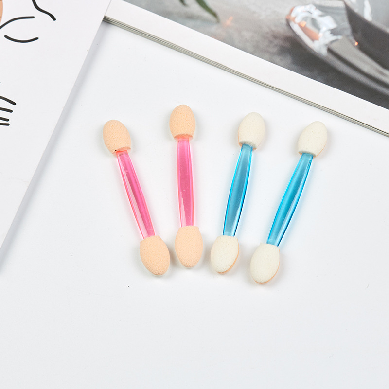 Disposable Dual Sides Eye Shadow Sponge Applicators Disposable Eyeshadow Applicator Brushes Tipped Oval Makeup Tool