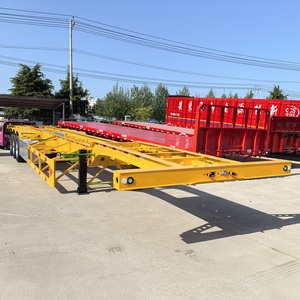 Phổ biến nhất Trailer khung <span class=keywords><strong>container</strong></span> Trailer vận chuyển <span class=keywords><strong>container</strong></span> 40 'skeleton bán Trailer với 3-trục - Product Image 2