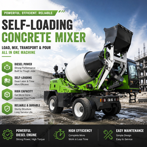 <span class=keywords><strong>Camion</strong></span> malaxeur à béton autochargeur de 2 m³, alimenté au diesel, malaxeur à ciment mobile à vendre, directement de l'usine - Product Image 1