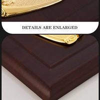 Plaque de récompense en bois commémorative créative personnalisée-pour autorisation Certificat de retraite Donation d'honneur Trophées élégants