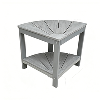 Chaise de jardin moderne de haute qualité, imperméable, en plastique, avec table triangulaire petite, mobilier d'extérieur, tabouret de douche