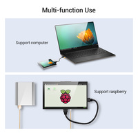 Nuevo Monitor Táctil Capacitivo HCWY Raspberry de 8 Pulgadas, Pantalla sin Marco 16:9 1024x768, Placa Pi Linux USB/Serie