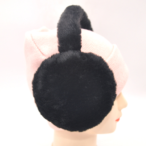 OEM Wholesale Custom Winter Warm Soft Feeling Fur Rabbit Ear <strong>White</strong> <strong>Earmuffs</strong> Winter <strong>Earmuffs</strong> for Women - Product Image 2
