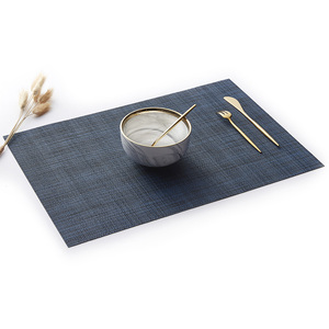 Tappetino tavolo da pranzo a righe verticali in PVC-isolamento termico tappetino Anti-scottatura all'ingrosso per Hotel sala da pranzo quadrato tessuto tappetino da pranzo - Product Image 5