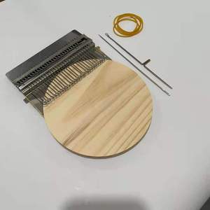 Mini Knitting Machine Portable Pocket Sized Plain Knitting Tool For Handmade <b>Sock</b> Knitting With Wooden Base And Metal Needles - Product Image 2