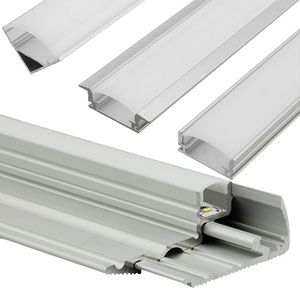 Profilo in Alluminio Anodizzato Argento Opaco 6063 per LED, Profilo Luminoso in Alluminio per Mobili da Cucina, Canale LED in Alluminio per Soffitto - Product Image 3