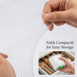 Bolsas de malla LDPE duraderas Huamaohengchun de 20 pulgadas con cierres tipo lazo para almacenamiento de verduras, cebollas, mariscos y frutas - Product Image 5