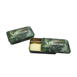Wholesale Custom Print Mini Metal Tin Box Rectangle Shape Slide Tin Can for Mint Candy Pill Packaging