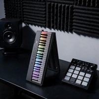 Piano numérique pliable Beisite S-281 Premium 88 touches lestées, MIDI, portable, avec mécanisme à marteaux et planche acoustique en bois massif