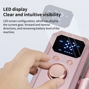 Professional Rechargeable Electric <b>Nail</b> Drill Machine Portable Cordless <b>Nail</b> File HD LED Display Brushless Motor 45000 RPM <b>Nails</b> - Product Image 2