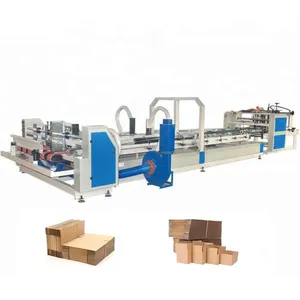 QHAFG-2200High Qualidade Automática Caixa De Papelão Ondulado Pasta Cola Com Máquina Bundleing